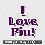 display I Love Piu!