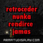 display retroceder nunka rendirce jamas