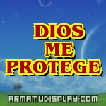 display DIOS  ME PROTEGE