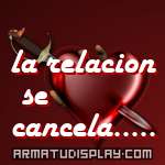 display la relacion se      cancela.....