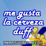 display me gusta la cerveza duff