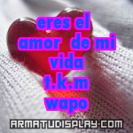 display eres el amor de mi vida t.k.m wapo