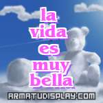 display la vida es muy bella