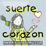 display suerte  corazon