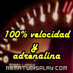 display 100% velocidad y adrenalina