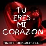 display TU ERES MI CORAZON