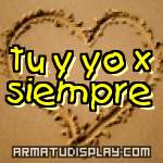 display tu y yo x siempre