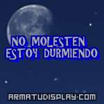display NO MOLESTEN ESTOY DURMIENDO