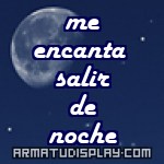 display me encanta salir de noche