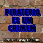 display PIRATERIA ES UN CRIMEN