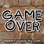 display GAME OVER