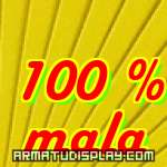 display 100 % mala