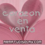 display corazon en venta